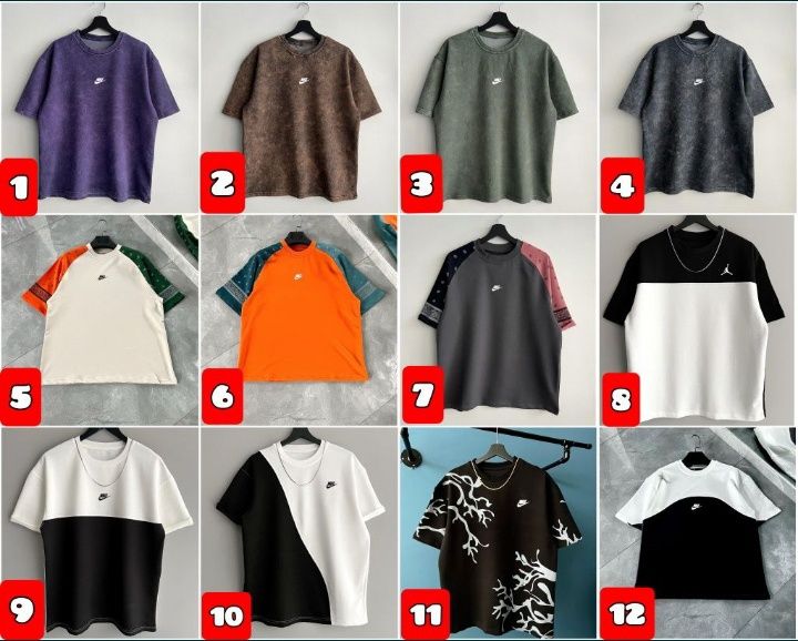 ПОНАД 100 КОЛЬОРІВ‼️Брендові оверсайз футболки Nike, Найк / Унісекс