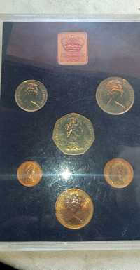Набор коллекционных монет Великобритании 1976 года. Proof