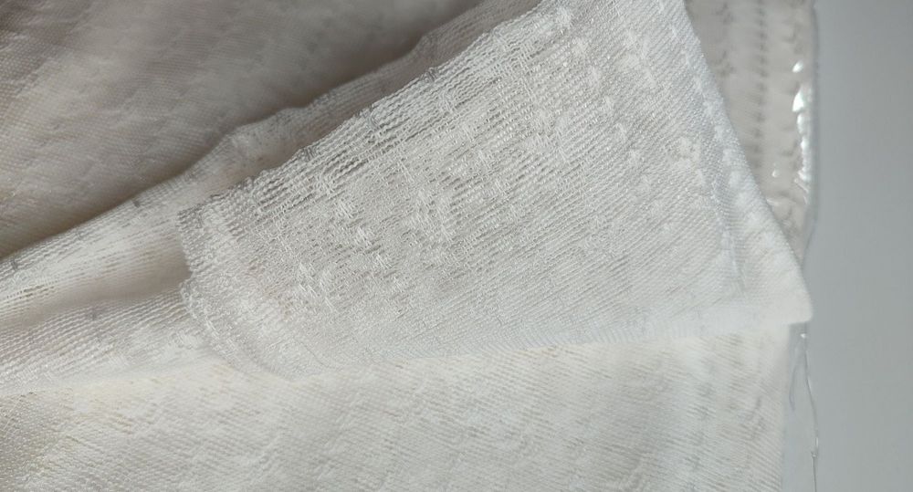 Firany 2szt home&you białe komplet 140x250 na szelkach wzorki firanki