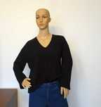 Sweter w serek oversize Massimo Dutti L XL wełna kaszmir