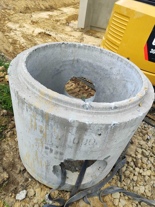 Studnia studnie 2 sztuki betonowa kineta krąg studzienka z dnem fi 100