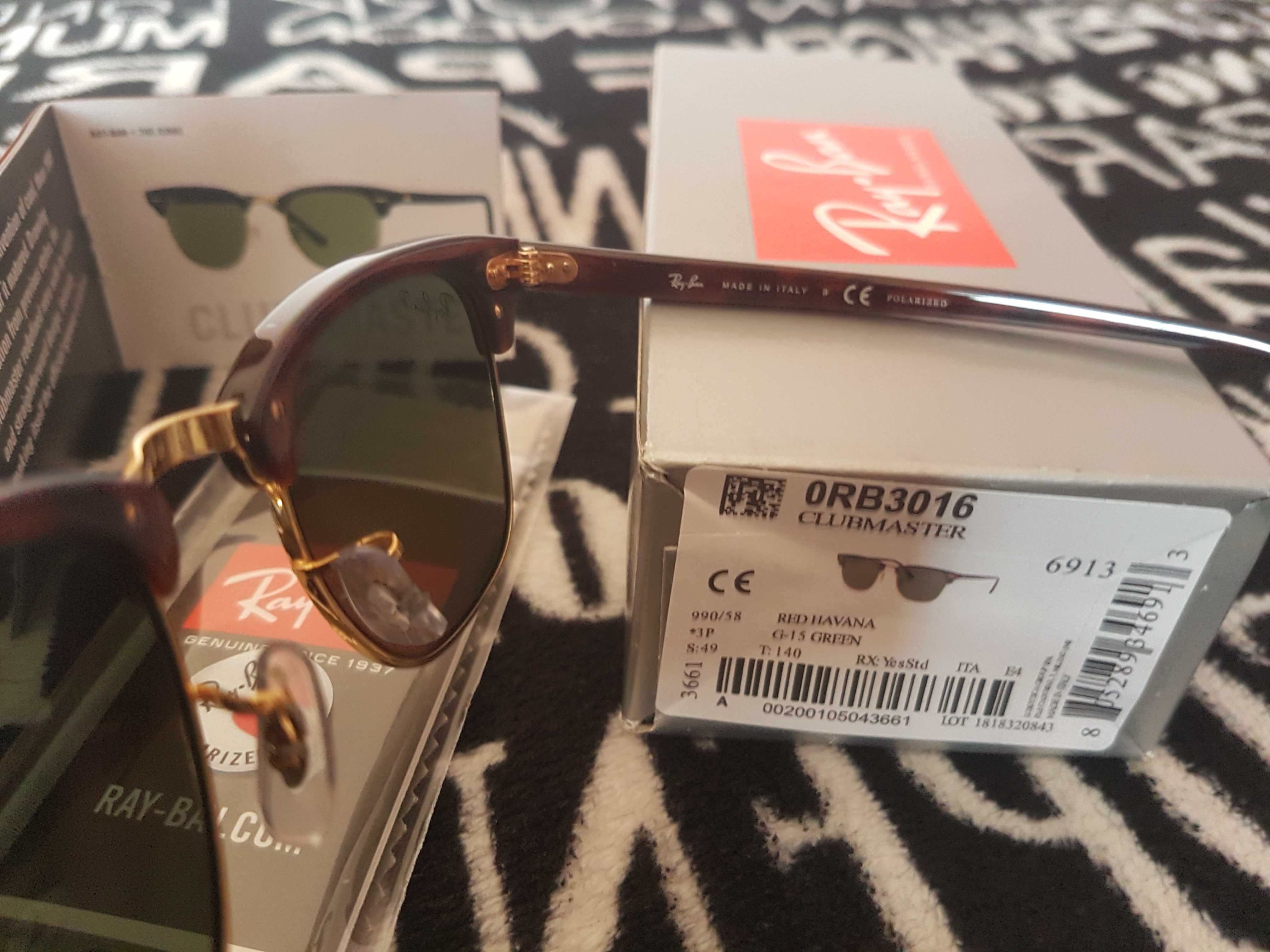 Okulary Ray Ban RB-3016 Clubmaster  polaryzacja