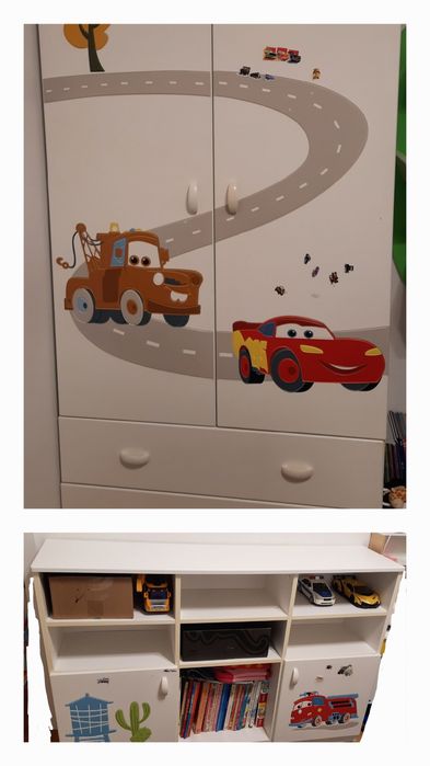 Szafa i komoda Meblik cars auta