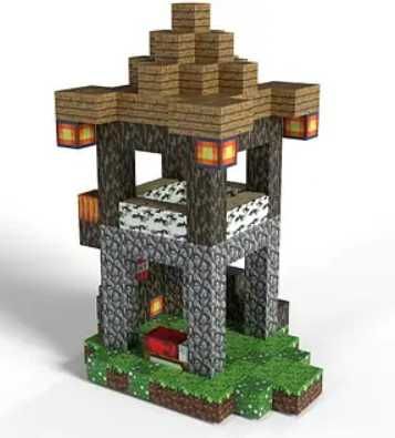 3Д Магнітний конструктор з блоків МАЙНКРАФТ 3д конструктор MINECRAFT