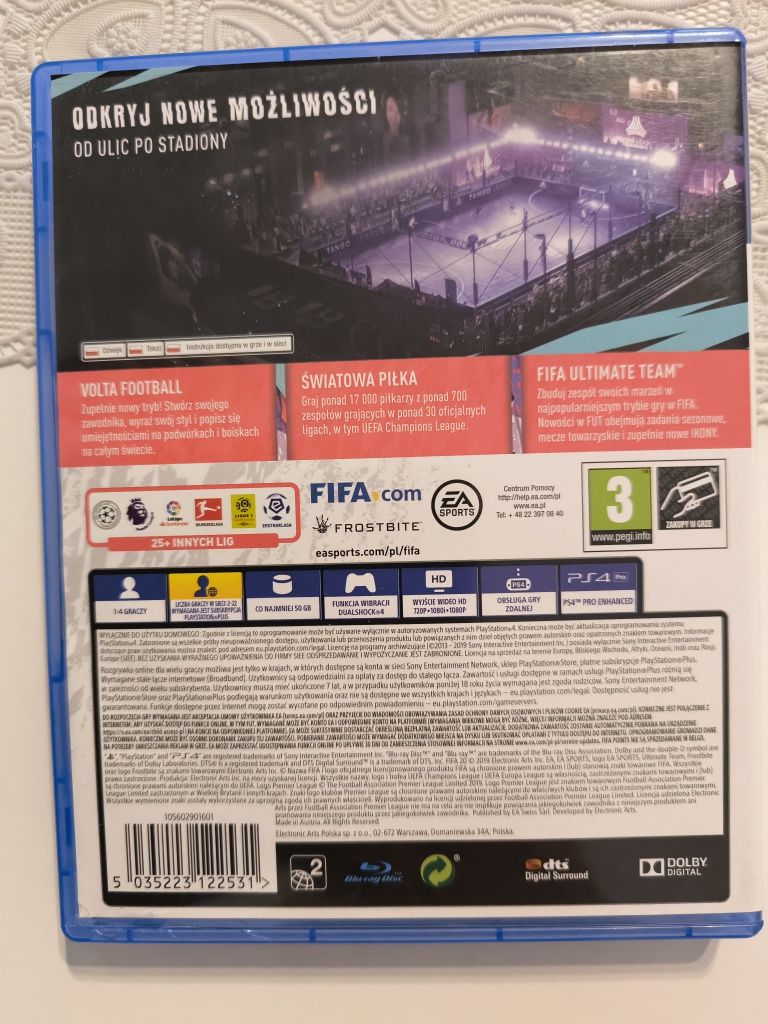 Ps4 FIFA 20 pl możliwa zamiana