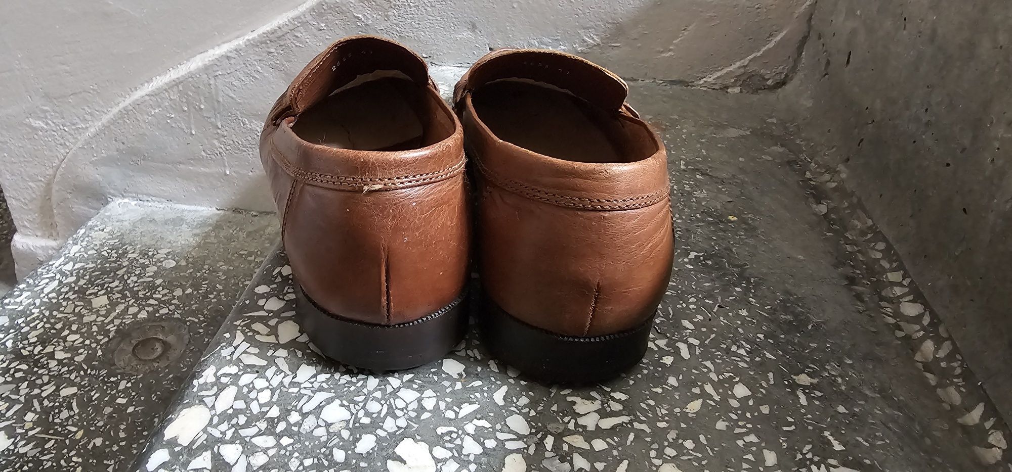 Gross Blak włoskie skórzane mokasyny męskie rozmiar 42 wkładka 26cm