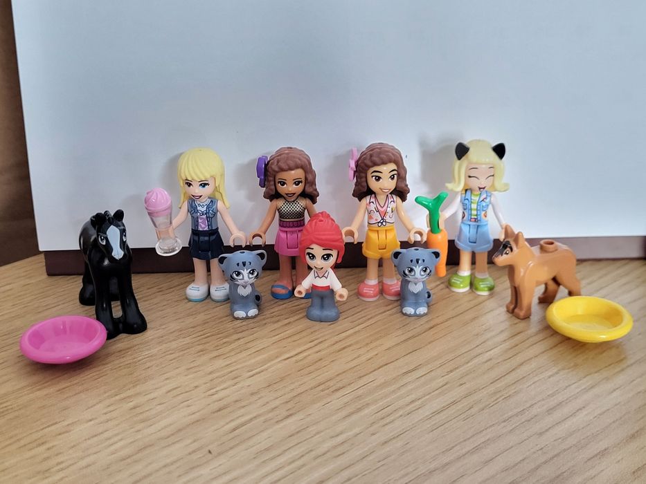 Figurki LEGO Friends i kotki, piesek oraz koń!