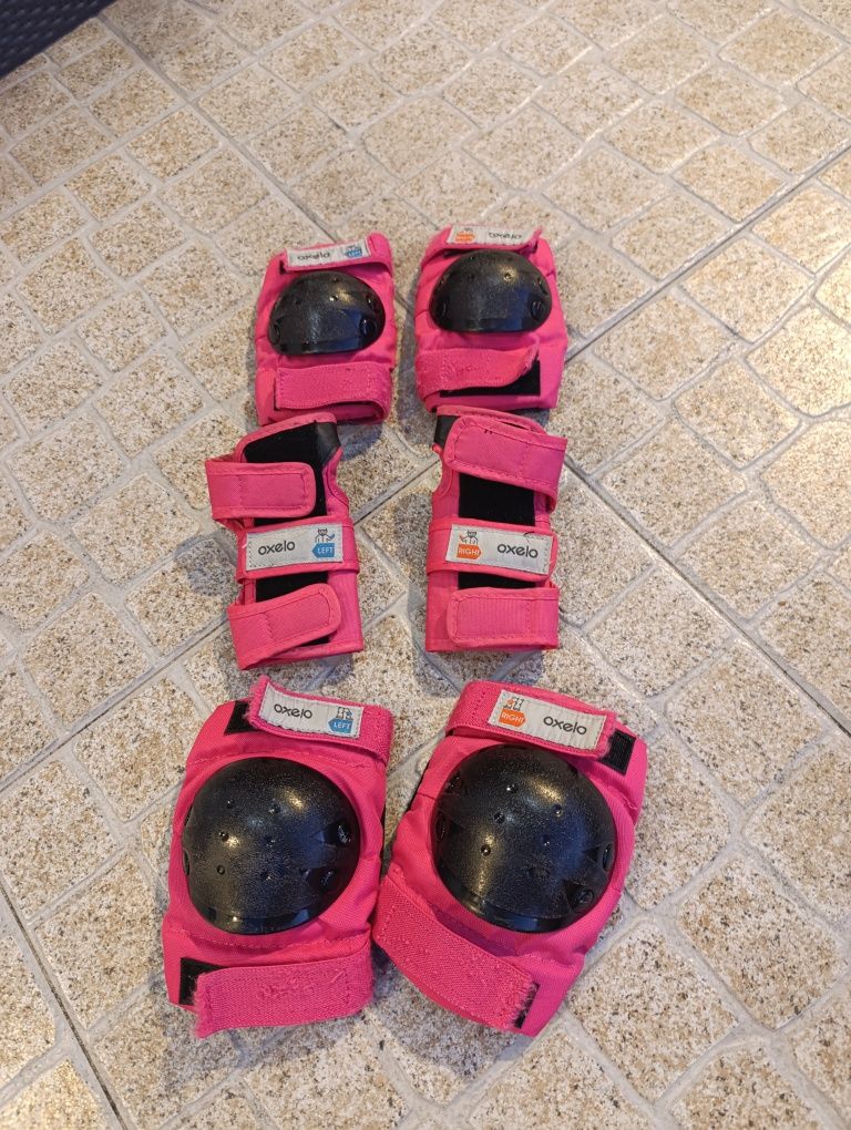 patins usados + proteção