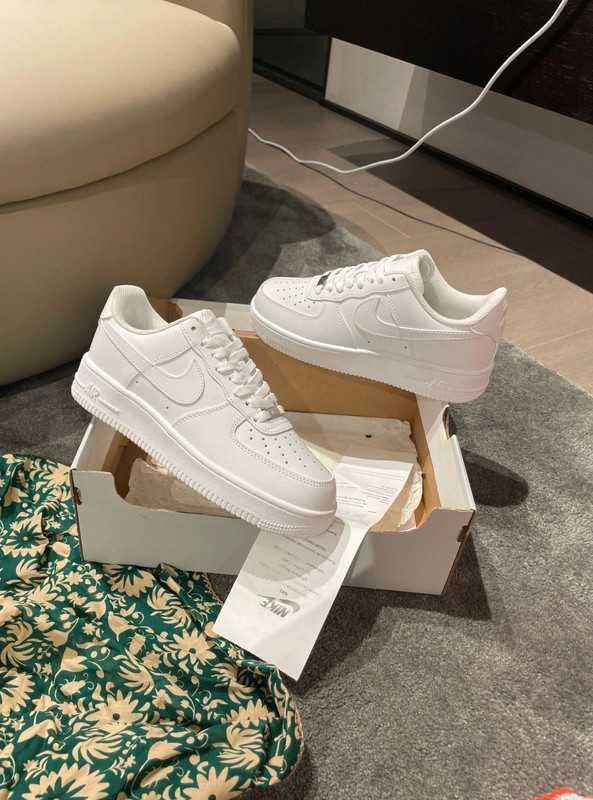 Nike AirForce1White Oryglnał"Buciki Moda_Damskie" 45