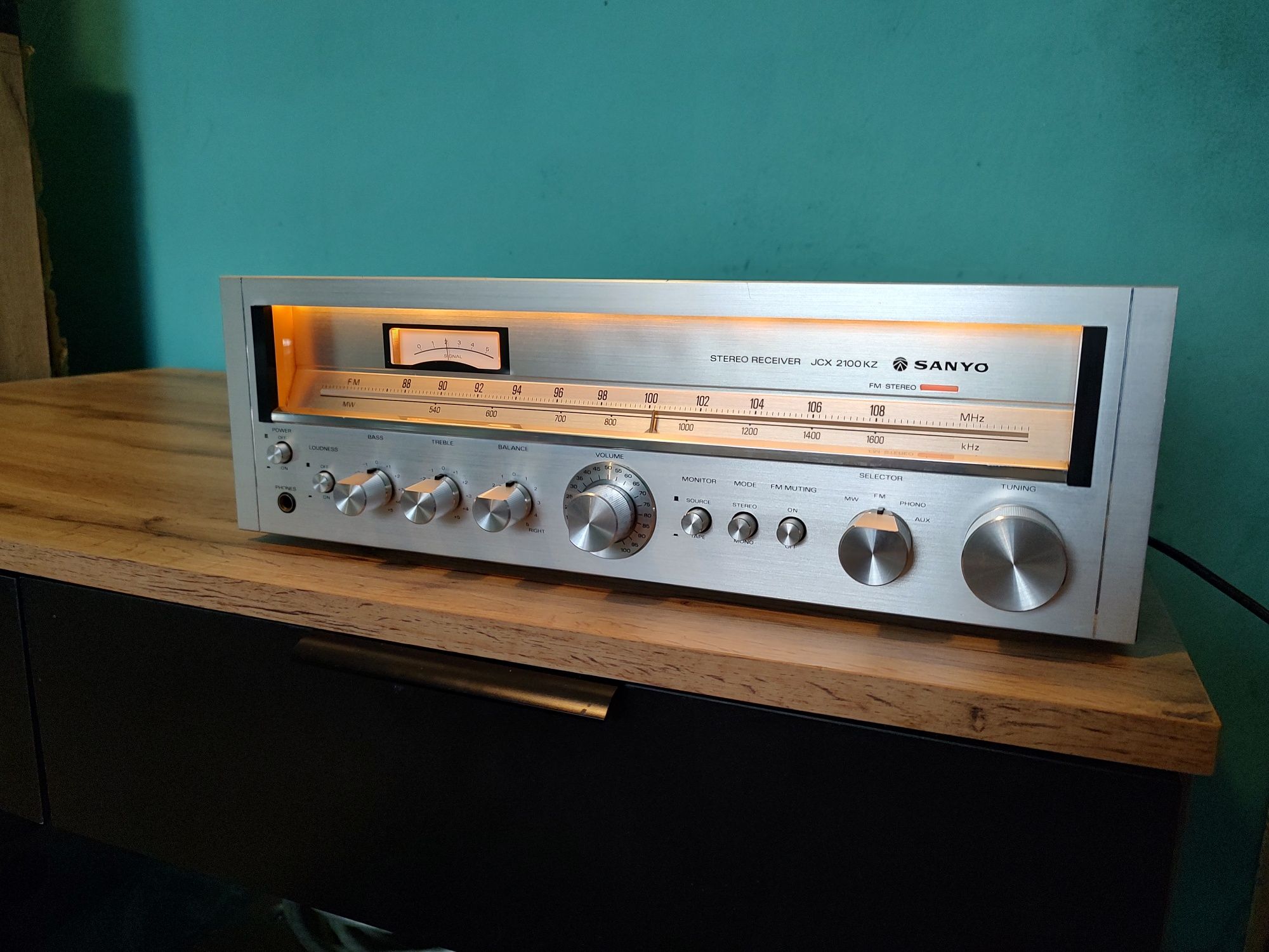 Sanyo jcx-2100 przepiękny amplituner vintage po serwisie okazja wysyłk