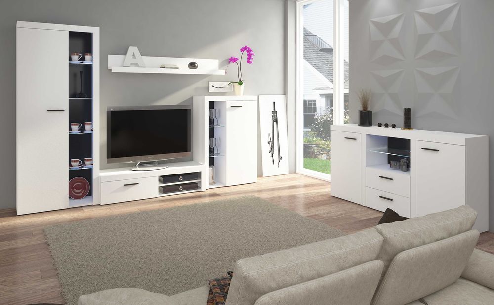 Meblościanka + komoda RICO zestaw mebli do salonu 5 kolorów