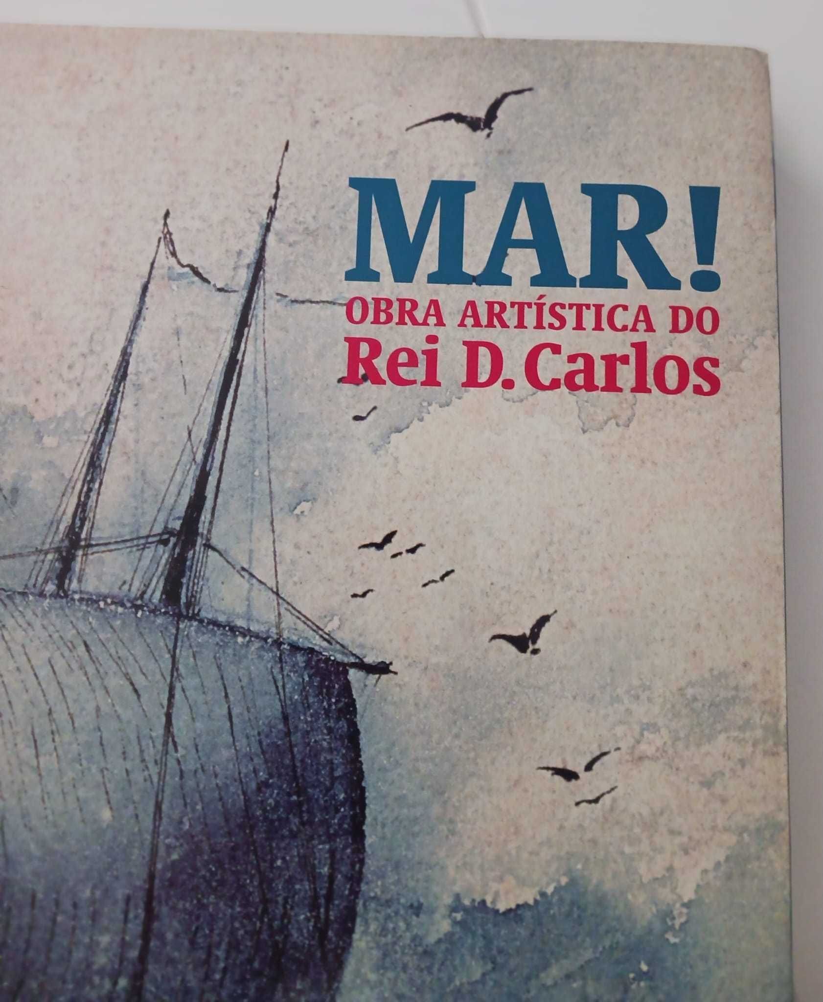 Livro com ilustrações em homenagem à obra artística do Rei D. Carlos