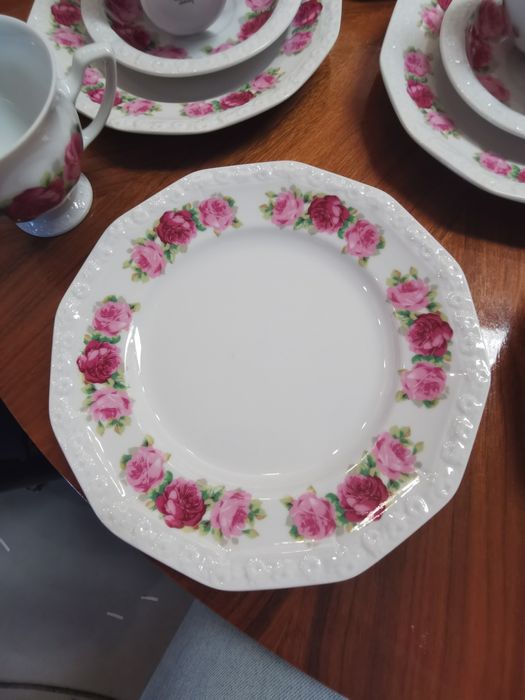 Rosenthal Biała Maria Classic Rose serwis 12 os trio 1697