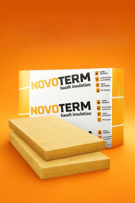 Базальтова вата Новотерм Лайт 600х1000х50 мм 45 кг/куб.м 7,2 м²