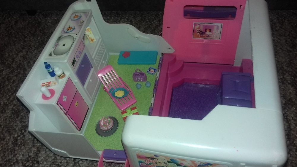 Super samochód kempingowy Barbie camper + akcesoria B.Duzy