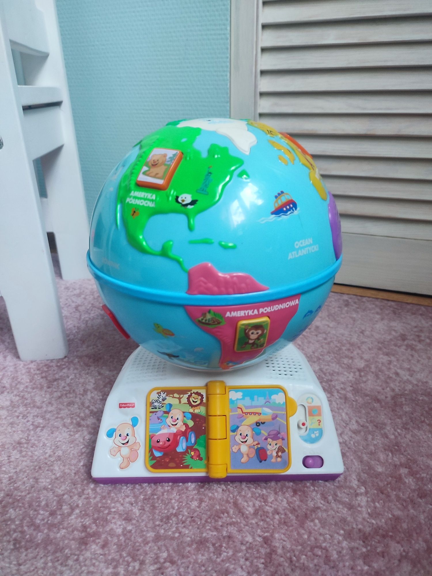 Fisher Price edukacyjny globus odkrywcy