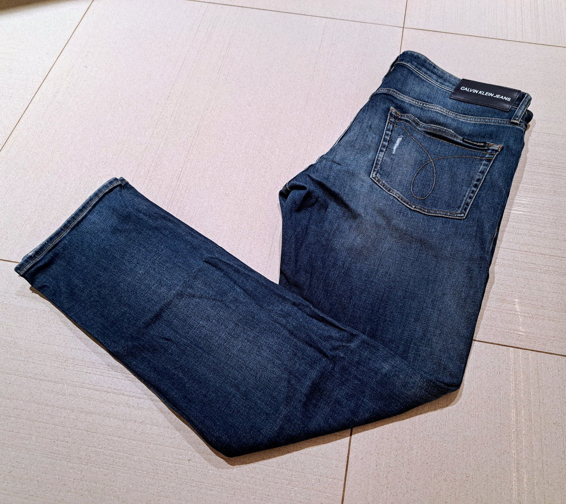 Calvin Klein CKJ 026 Slim Męskie Spodnie Jeansy W36 L32