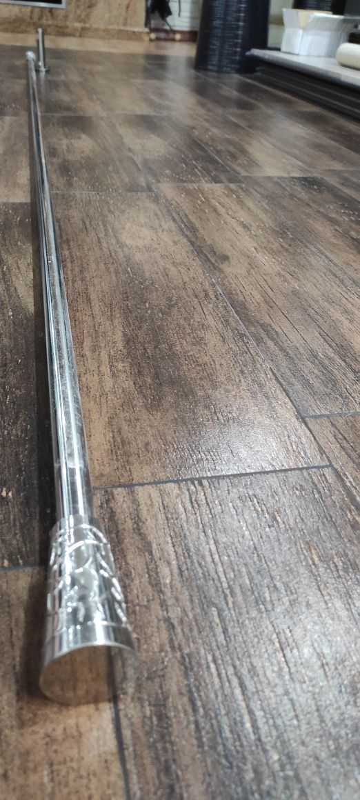 Karnisz pojedynczy chrom 200cm średnica 19