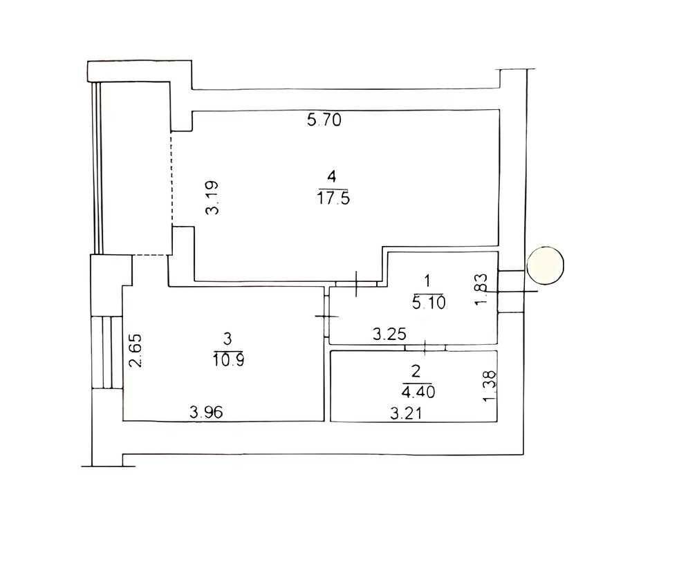 1-к кв. 43м2 суперремонт, та держ програми, Континент, торг