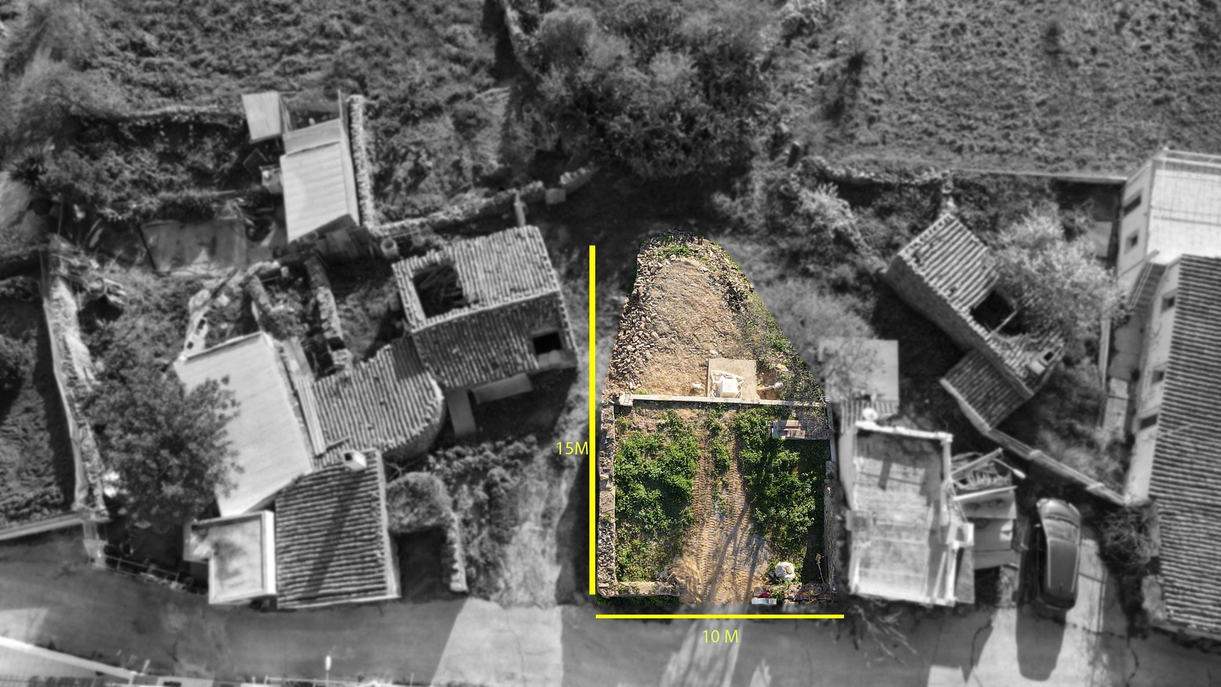 Terreno urbano c/ ruina, vista deslumbrante