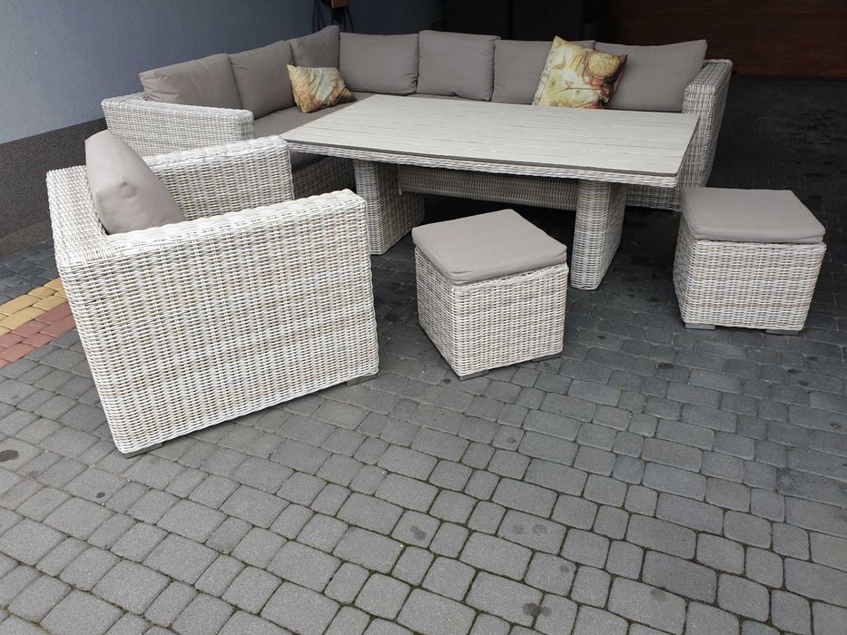 Garden Impressions piękne meble ogrodowe-technorattan-narożnik,fotel