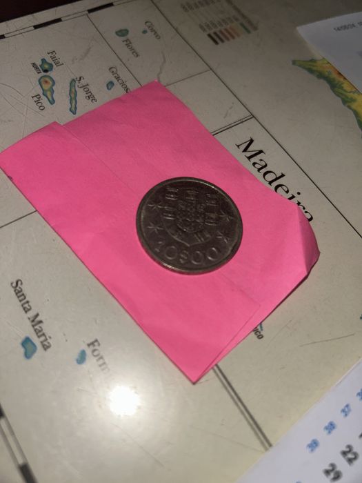 Moeda antiga de 10$00