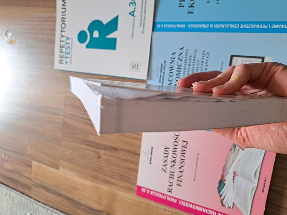 Książki technik rachunkowości Bożena Padurek, kwal. A.35, A.36