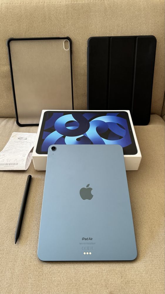 Ipad Air M1  10.9’’  azul com caixa e nota