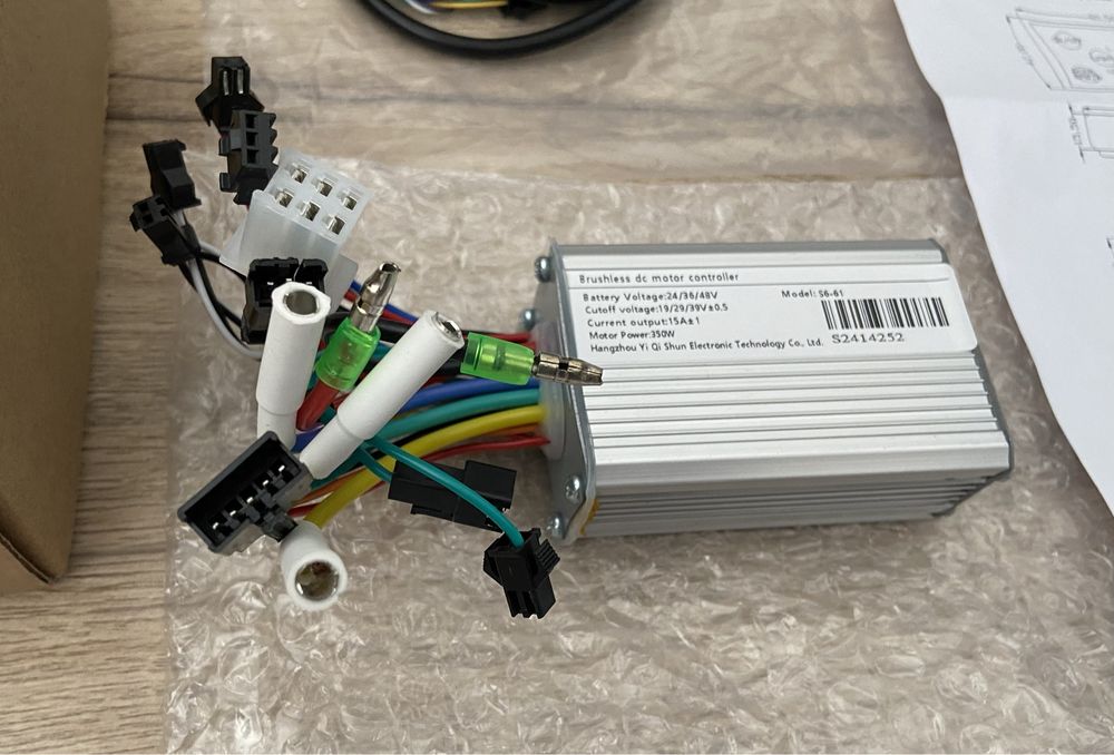NOWY Sterownik S6-61 - Hulajnoga, rower elektryczny - 24V / 36V / 48V