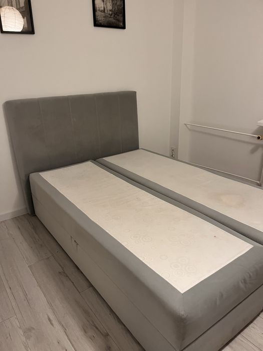 Łóżko sypialniane kontynentalne