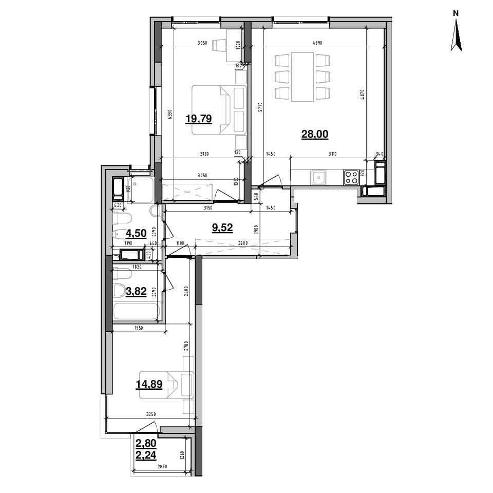 ЖК Maxima Residence продаж 2-х кімнатної квартири