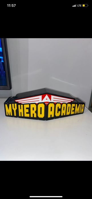 My hero academia lampka nocna led anime