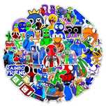 50 szt. Naklejki Rainbow friends ROBLOX z gry Game Stickers
