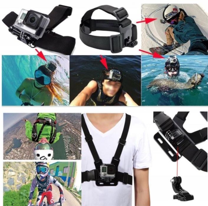 Zestaw uchwytów i mocowań do gopro