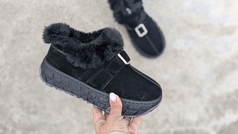 Уги  на платформі  лофери утеплені  чорні на платформі 36,37,39,40