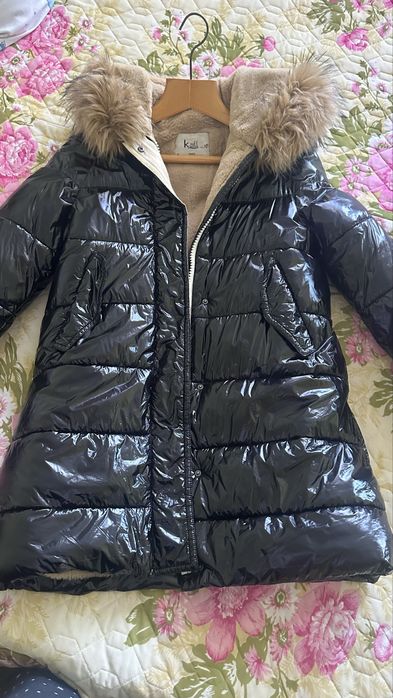 Дитячий лаковий зимовий плащ / куртка K-Zell, розмір M