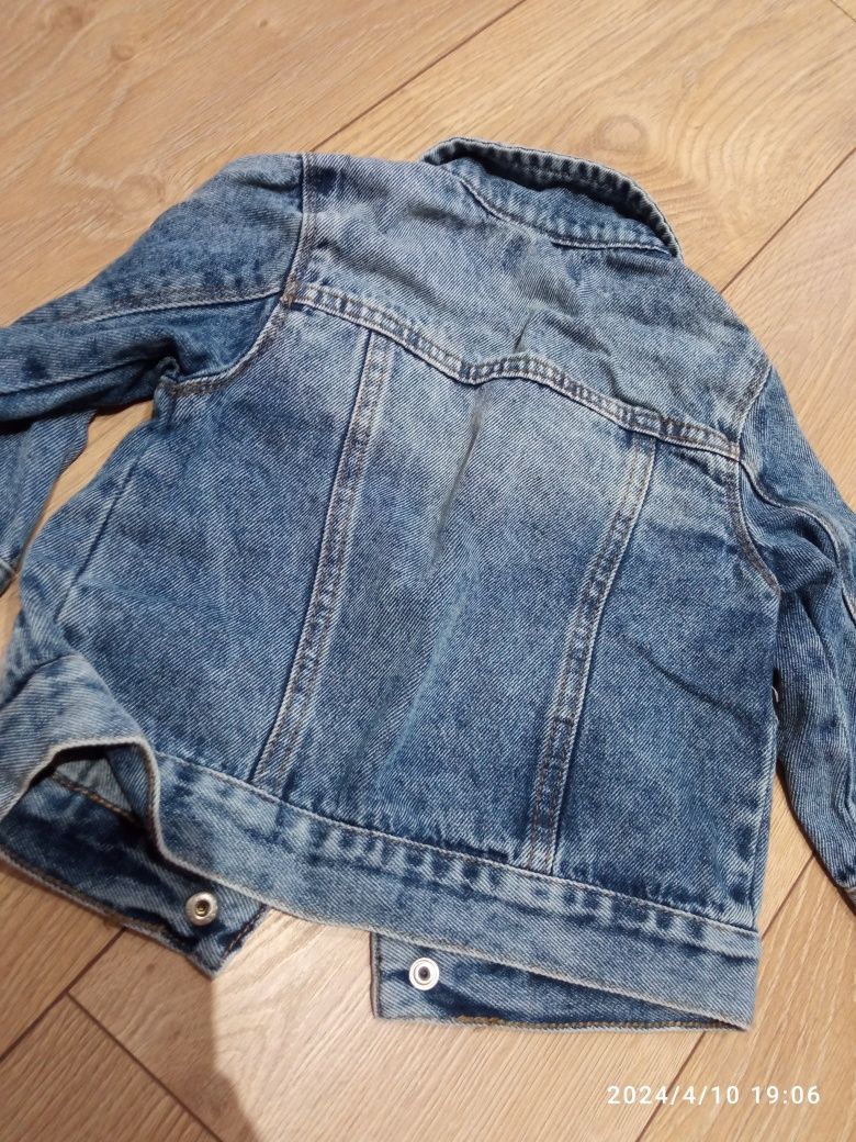 Jeansowa katana dziecięca r. 86 narzuta kurtka jeansowa Denim Co