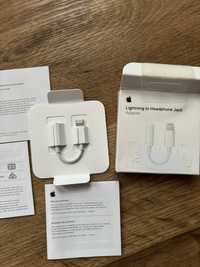 Новый оригинальный адаптер Apple Lightning-Mini Jack 3.5