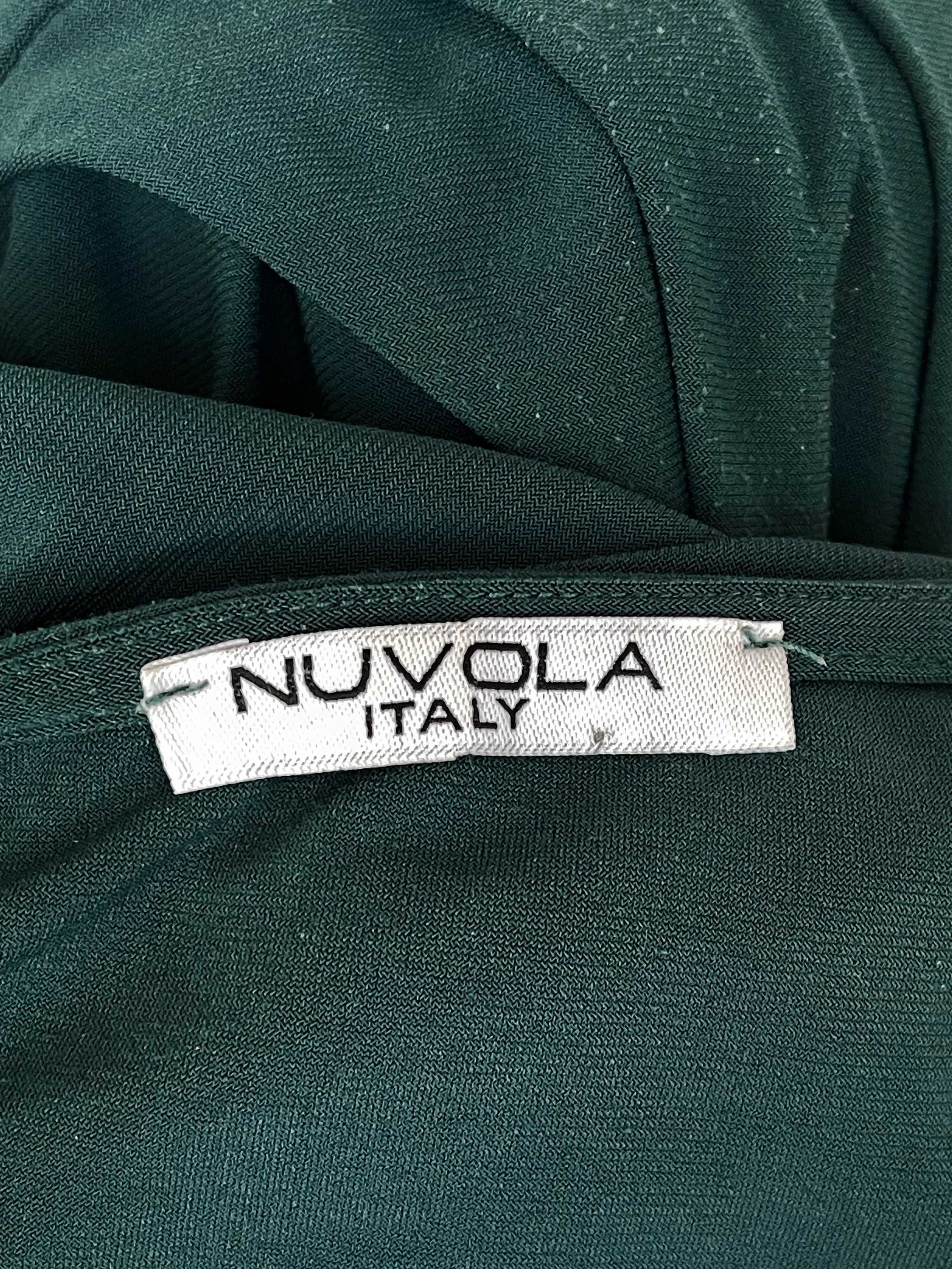 Красивое трикотажное зеленое платье nuvola italy