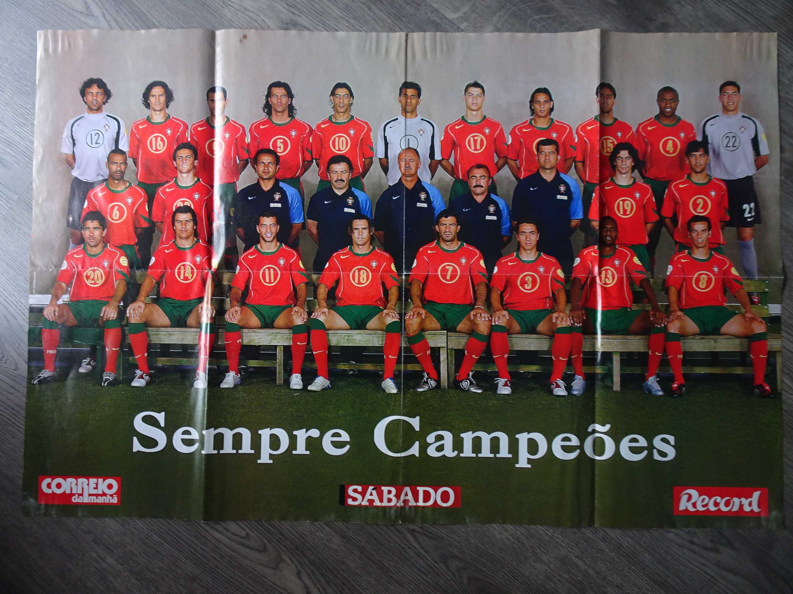 Poster Sempre Campeões Ronaldo Euro 2004 - Portugal