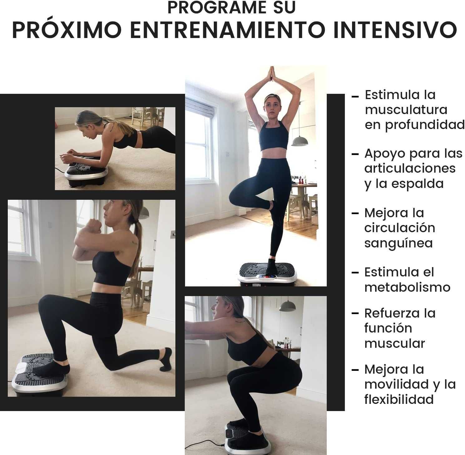 Plataforma vibratória fitness - máquina de exercício e massagens