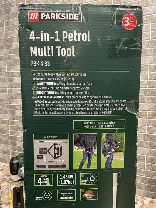 Мотокоса, бензиновий багатофункціональний інструмент PARKSIDE НІМЕЧЧИН