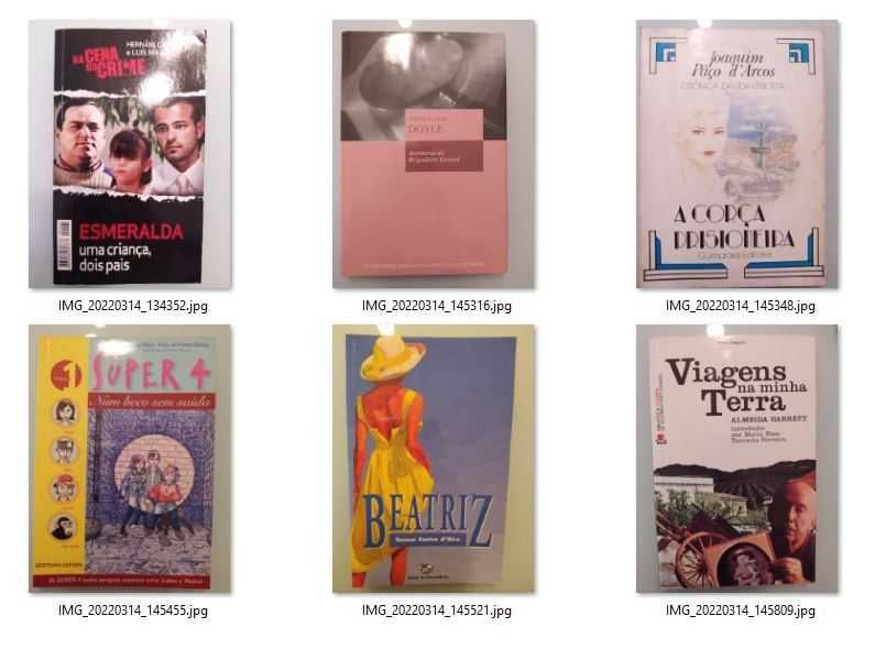 Vários livros - 3€ cada