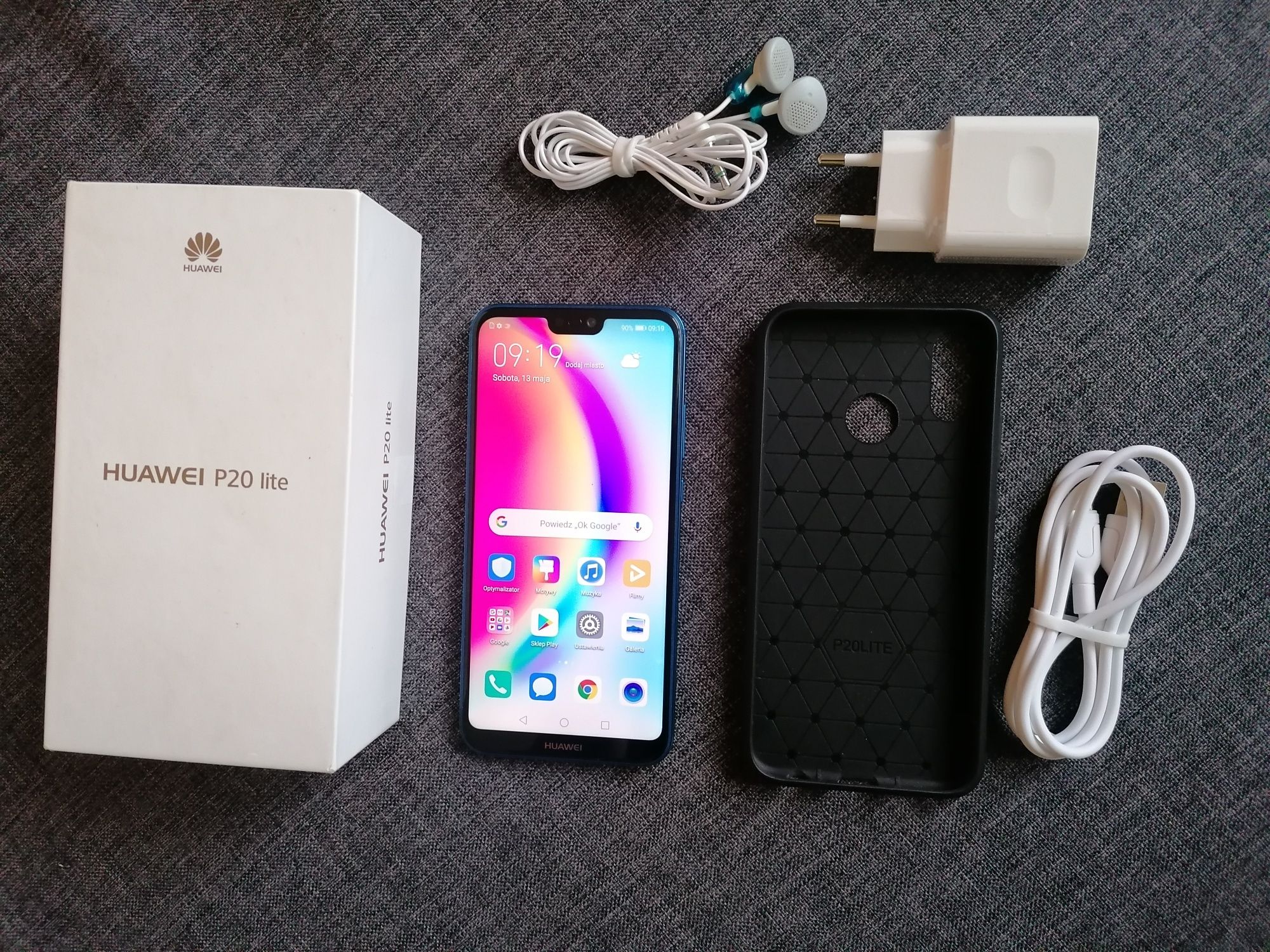 HUAWEI P20 Lite 4/64 zestaw, wada