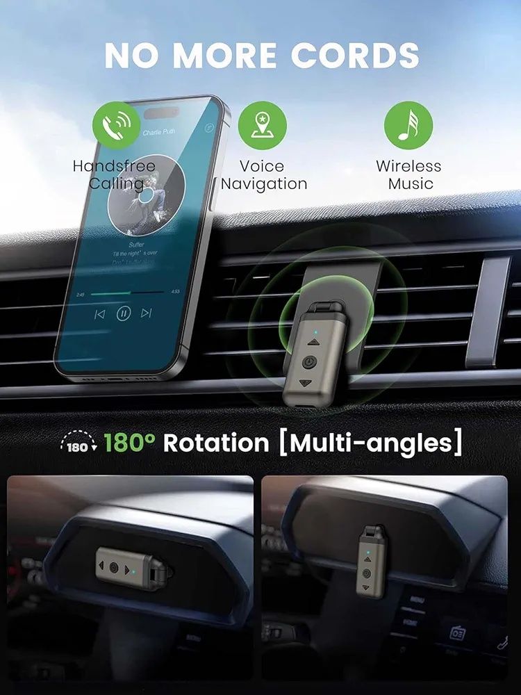 Adapter Bluetooth Aux Air88 do samochodu, odbiornik Bluetooth Aux 5.3