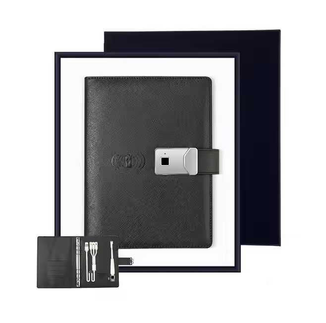 Смарт Блокнот щоденник, з відбитком пальця Touch ID та Power Bank