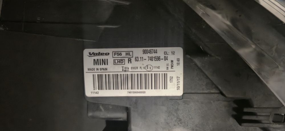 Faróis Óticas  Originais Mini F54 F55 F56 F57
