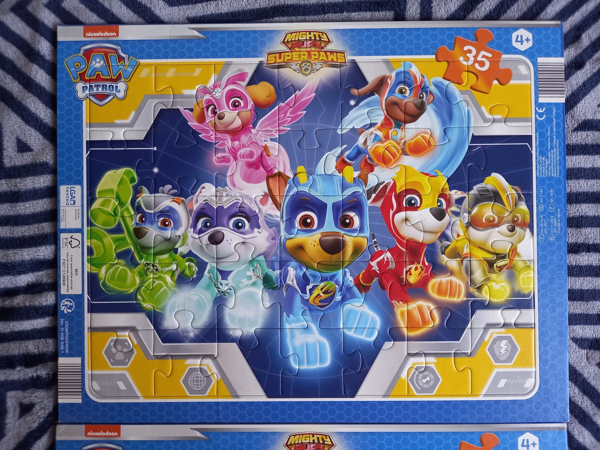 Puzzle układanka psi patrol kosmopieski nickelodeon 35 el.