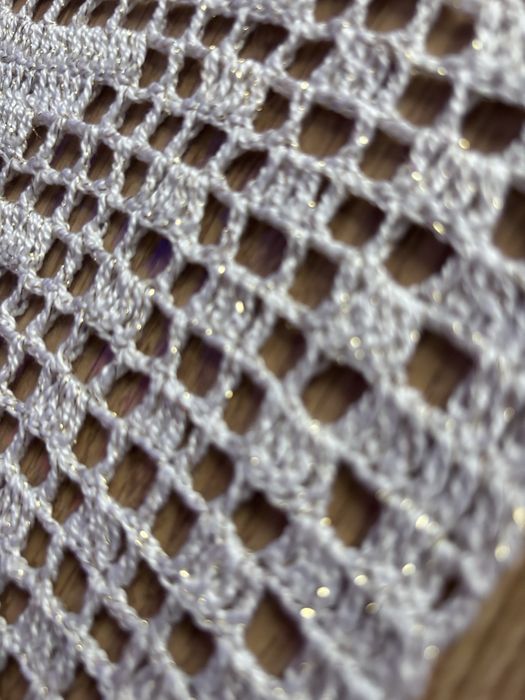 Serwetka świateczna robiona na szydełku