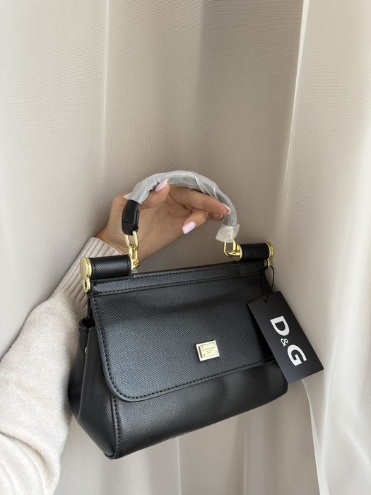 Сумка в стилі Dolche Gabbana чорна